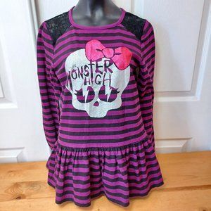 Monster High Girl's dress - Purple, Black & Pink with Lace ( 3327)